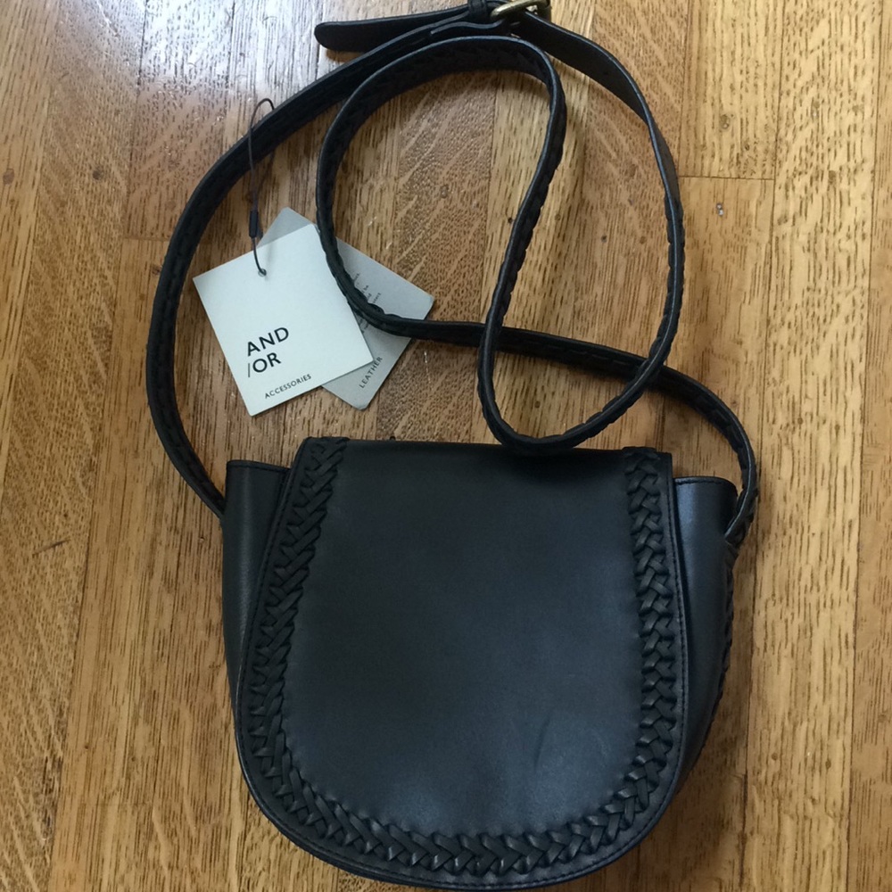 Black John Lewis Cross body purse